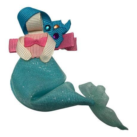 05 Mermaid 01 Hair Bow for wholesale by Bows For Belles, LLC