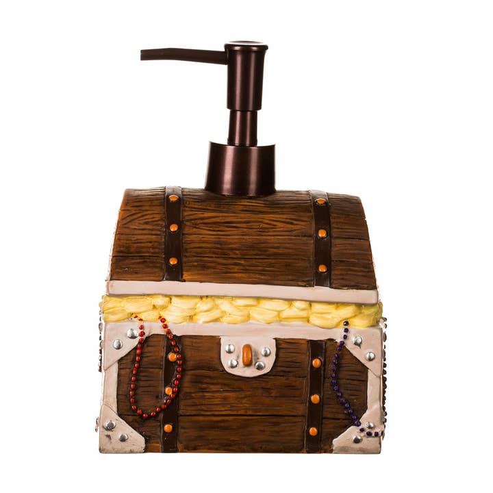 Borders Unlimited - Wholesale Soap Dispenser - Pirate's Treasure Chest Lotion / Soap Dispenser
