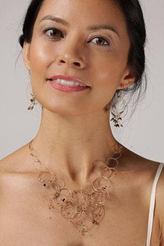 Meghan Patrice Riley – Colar de elos e correntes por atacado – Colar Flow de 18"29