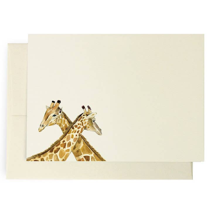 Safari Giraffe Note Cards for wholesale by Lana's Shop