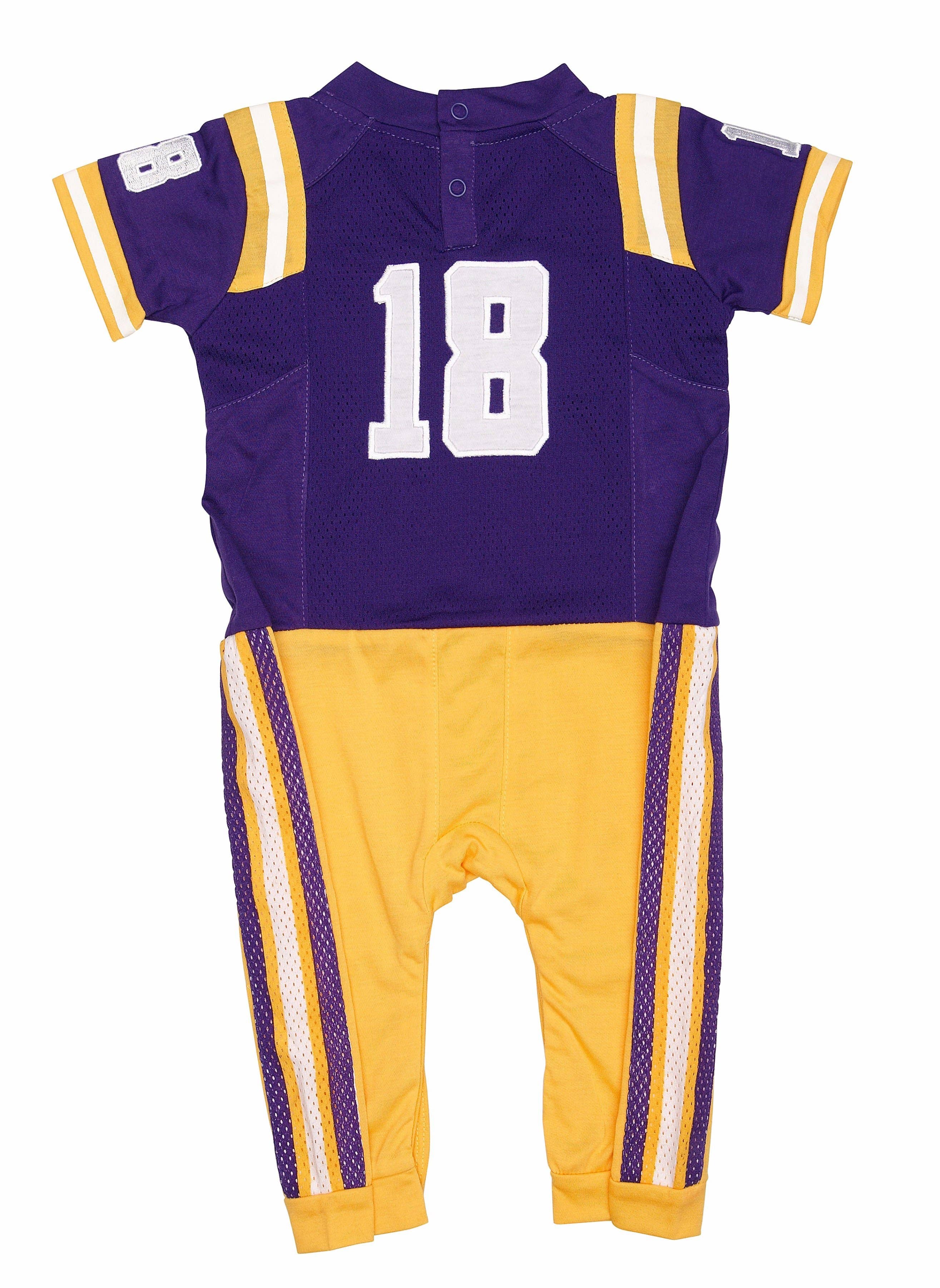 Fast Asleep PJ`s - Wholesale Sleepsuit - Baby - Louisiana State University LSU Home - Onesie1