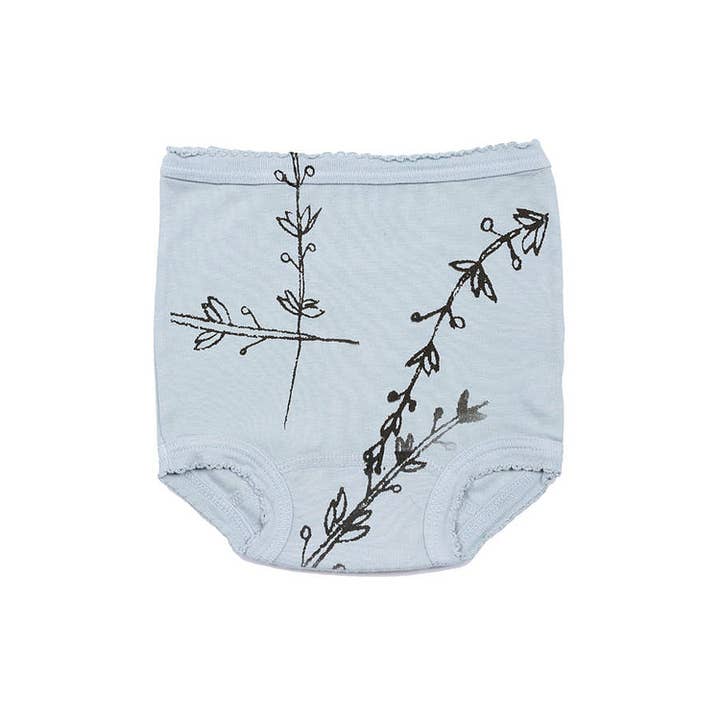 REMOVED BRAND - Wholesale Underwear/Diaper Cover - Baby - Organic Bloomer - Plant Vine Print