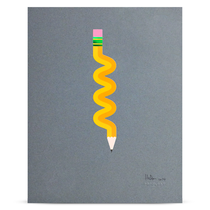 Popglory - Wholesale Art Print - Pencil Me in Squiggle Print0