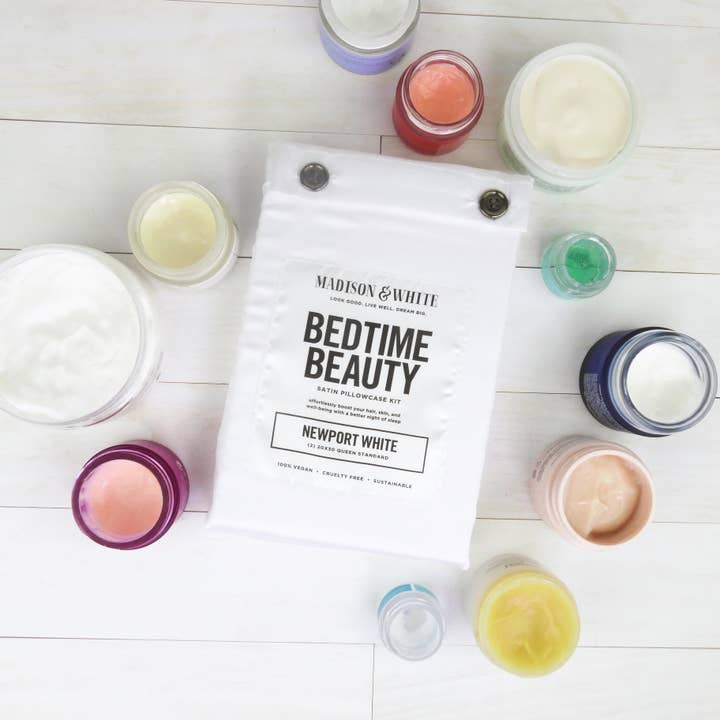 Madison and White - Wholesale Bedding Pillowcase/Sham - Bedtime Beauty Kit in Newport White1