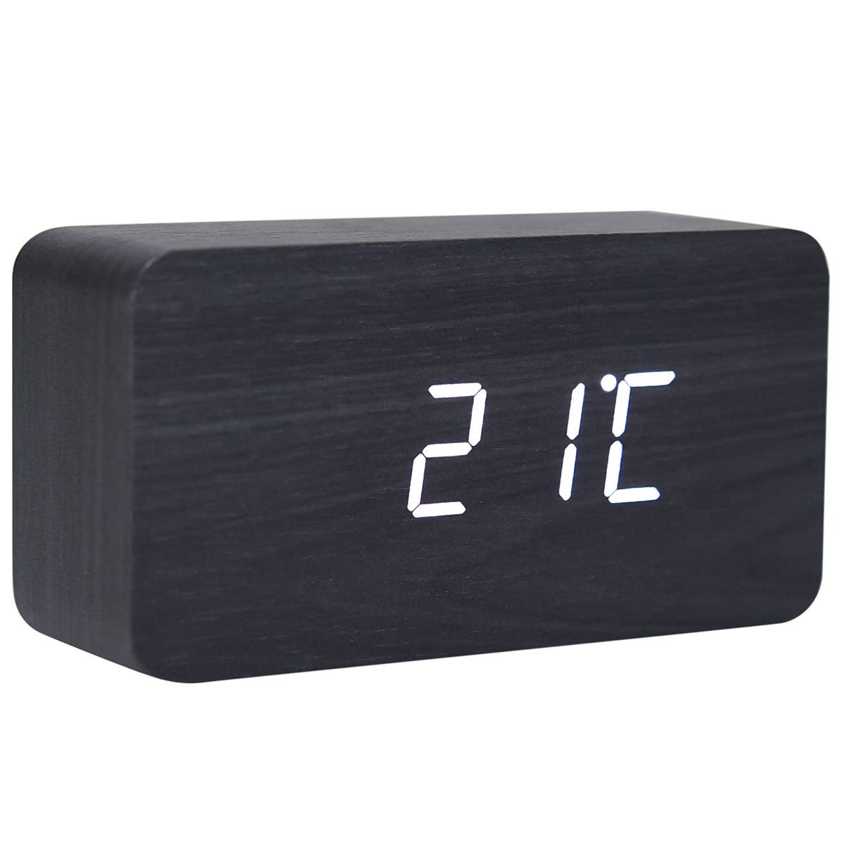 Mad Man - Wholesale Desk Clock - Walnut Wood Digital Clock1