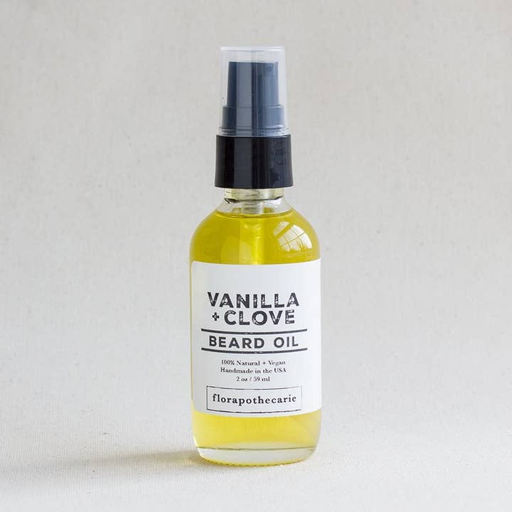 Vanilla + Clove Beard Oil for wholesale by florapothecarie