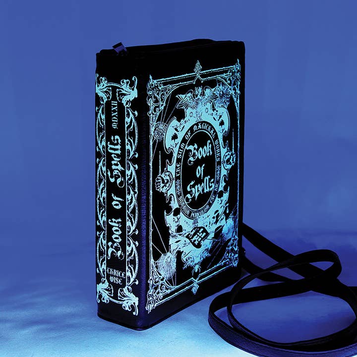 COMECO INC - Wholesale Crossbody bag – Women's - Glow in the Dark Book of Spells Clutch Bag1