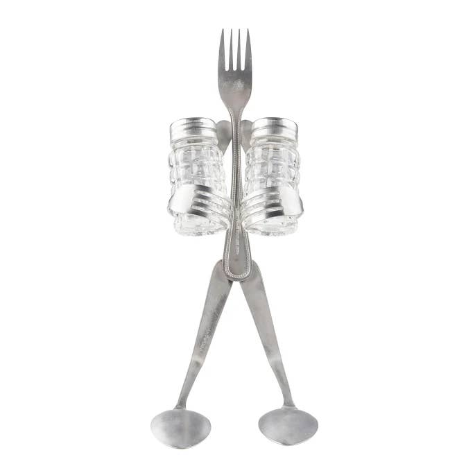 Salt and Pepper Stand-Fork for wholesale by Forked up Art