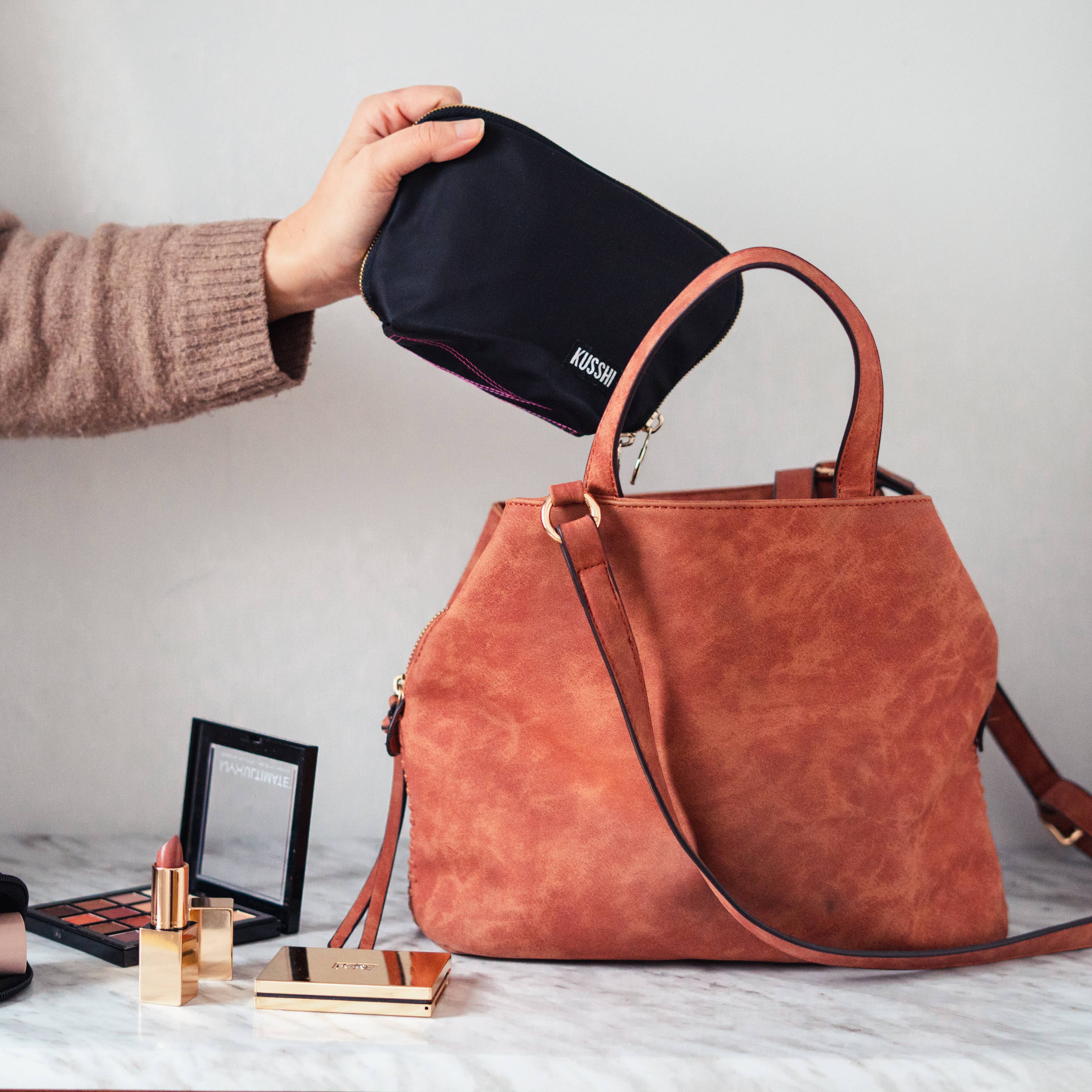 KUSSHI - Wholesale Makeup/Cosmetic Bag - Everyday Makeup Bag - Machine Washable Small Cosmetic Bag, 18