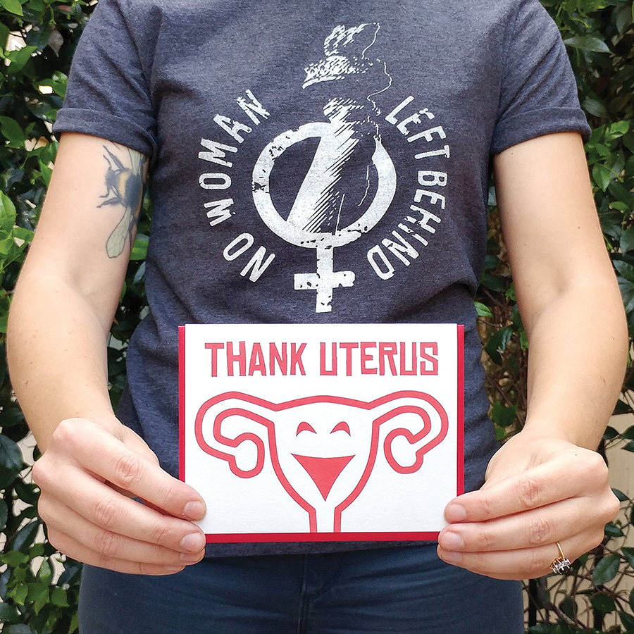 Warren Tales - Wholesale Thank You Card - Thank You Uterus Card1