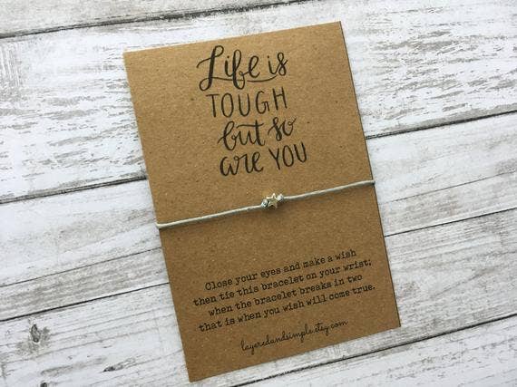 LayeredandSimple - Wholesale Charm/Dangle Bracelet - Life Is Tough But So Are You Bracelet0