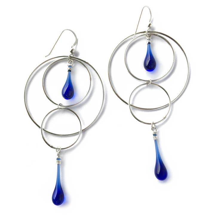 Sundrop Jewelry - Venta al por mayor Pendientes colgantes - Pendientes de movimiento orbital, tamaño grande