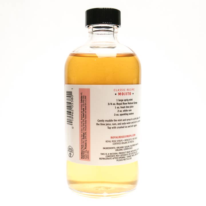 Royal Rose Syrups - Wholesale Cocktail Mix/Syrup - Simple Organic Syrup 8oz