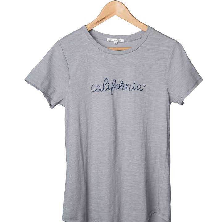 SALE Extra Large Cotton Gray California T-Shirt for wholesale by Totalee Gift