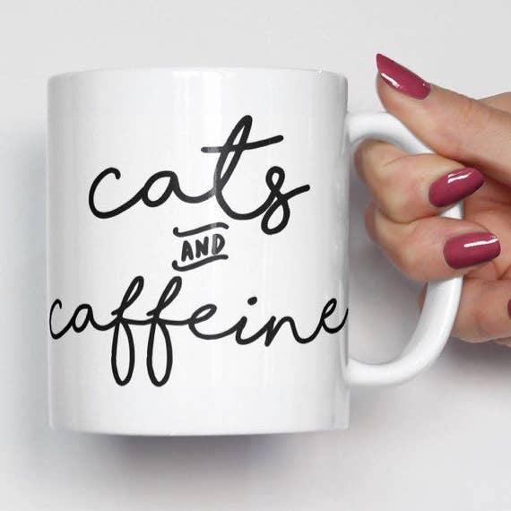 The Dapper Paw - Wholesale Coffee Mug - Cats and Caffeine Coffee Mug 11oz0