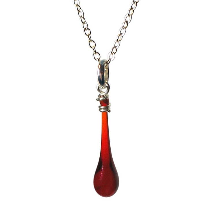 Sundrop Jewelry - Vente Colliers à pendentif - Collier avec pendentif en forme de larme en verre Maressa17