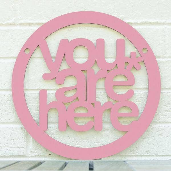 Spunky Fluff - Wholesale Wall Sign - You Are Here, Self Awareness Connection Wall Sign9