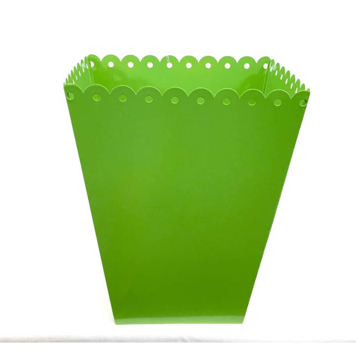 Home Kreation by KK dba Kraft Klub - Wholesale Trashcan/Trash Bin - Scalloped Trash Basket