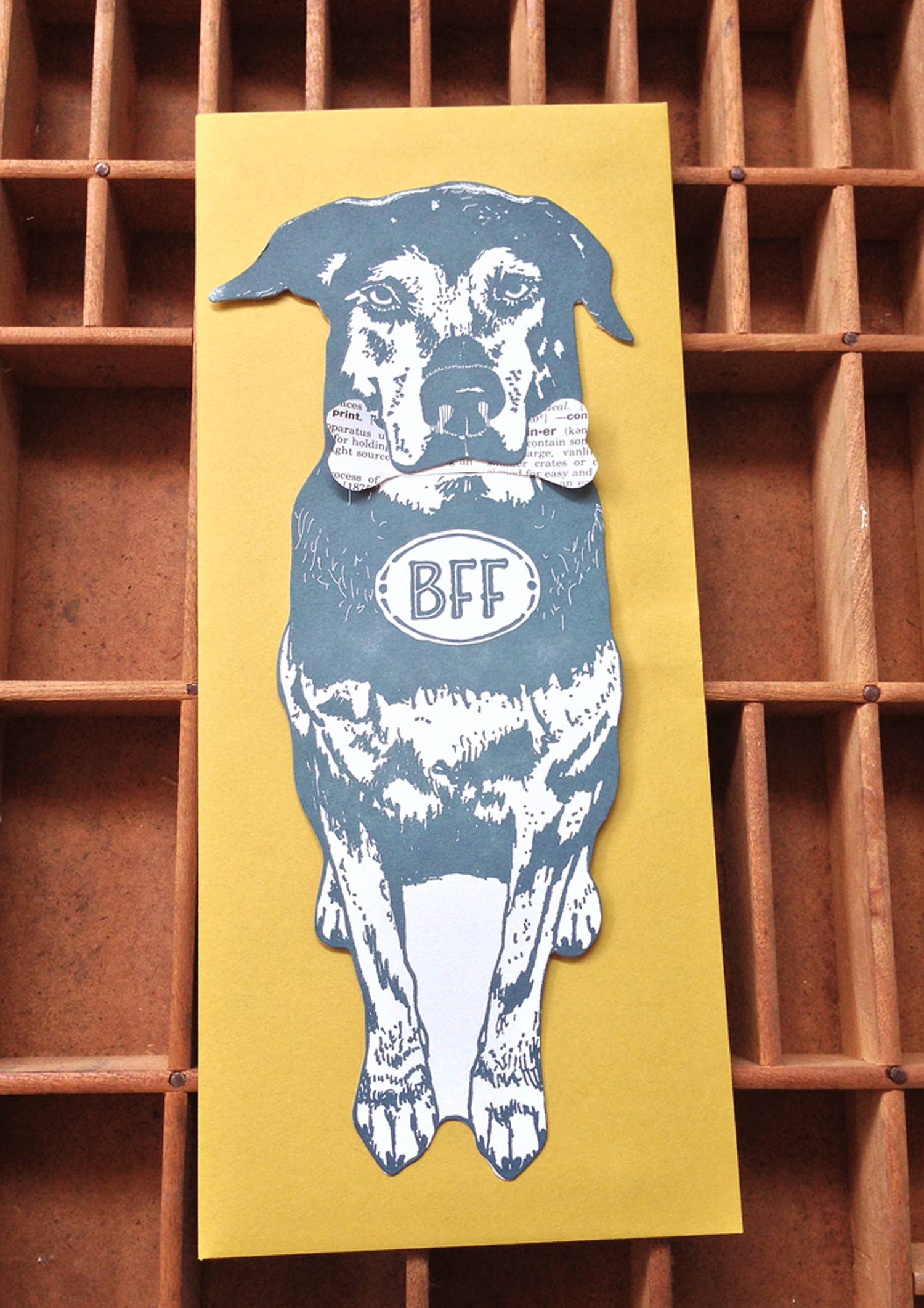 Blackbird Letterpress – Großhandel Grußkarten für den Alltag – BFF-Hund-Geschenkkarte2