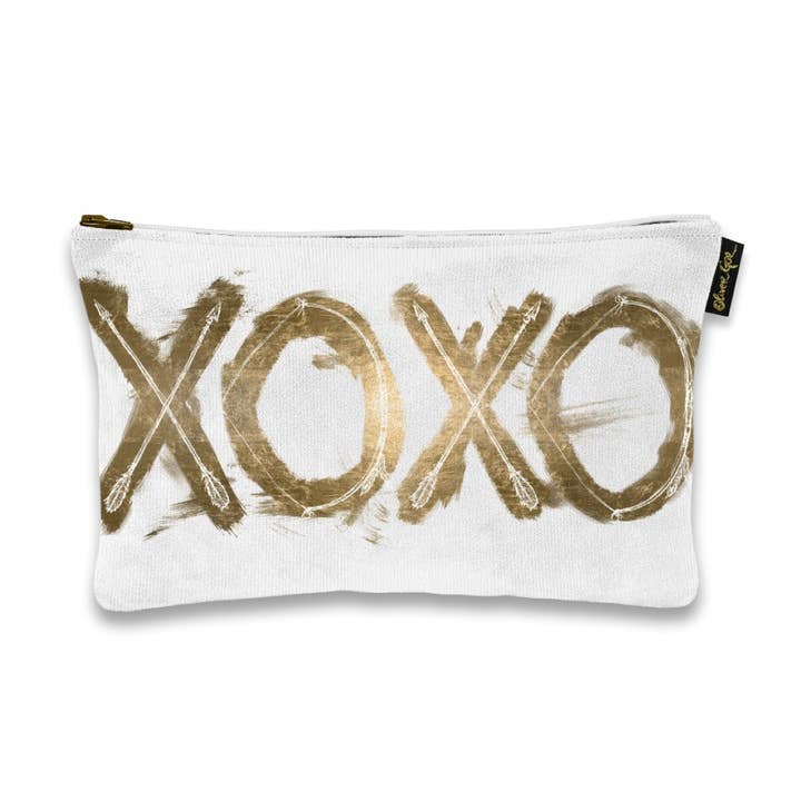 Oliver Gal 'Warrior XOXO' Pouch (Size 9x6) for wholesale by The Oliver Gal Artist
