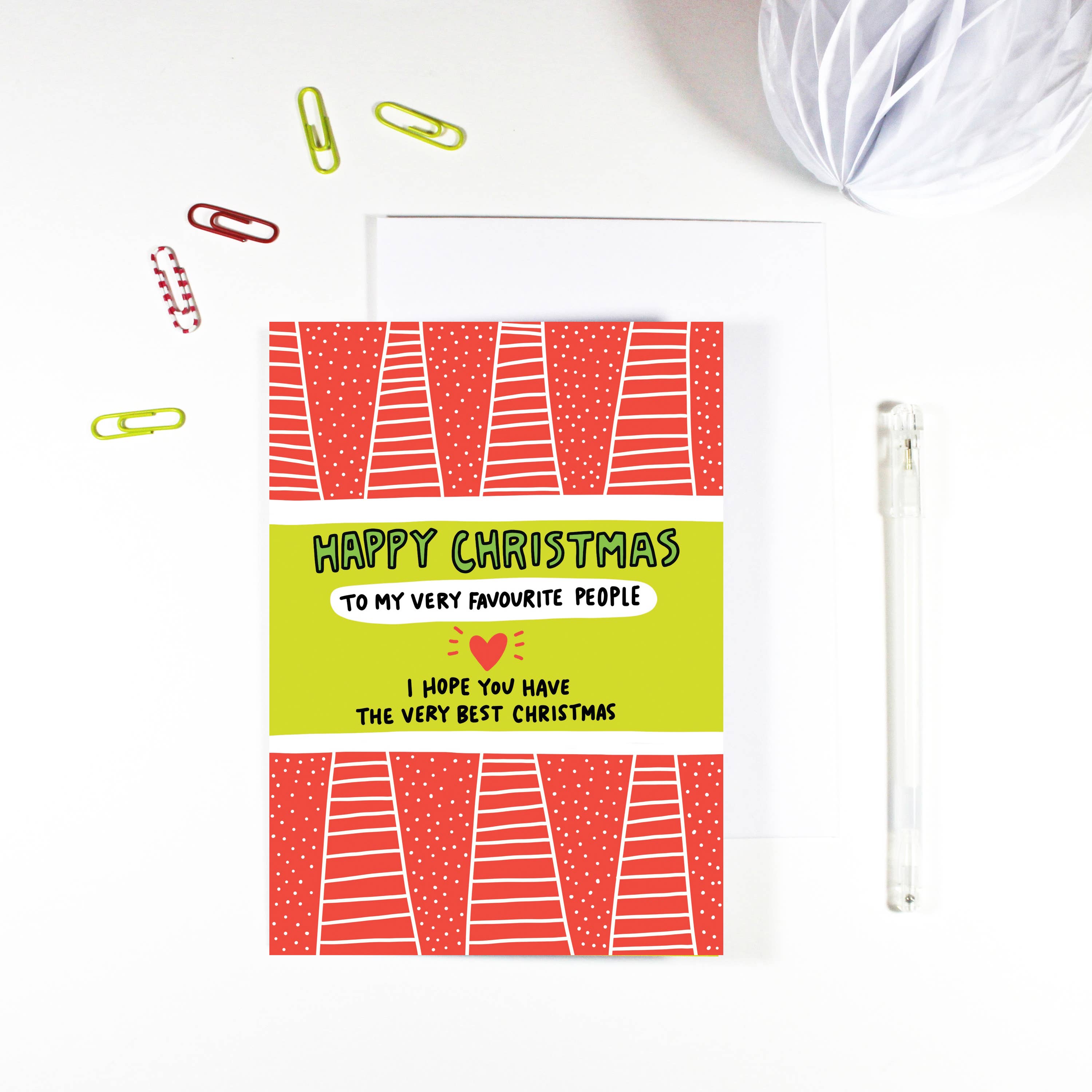 REMOVED BRAND - Wholesale Christmas Card - Happy Christmas Favourite People Card0