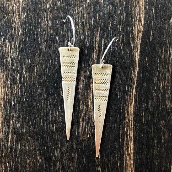 Bronze Squiggle øreringe for engroshandel hos Jester Swink