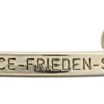 Peace Silver (Magnetic) for wholesale by Sergio Lub Inc