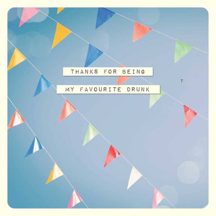 Paper Ninja Photo - Favorite Drunk Card for wholesale by Portico Designs