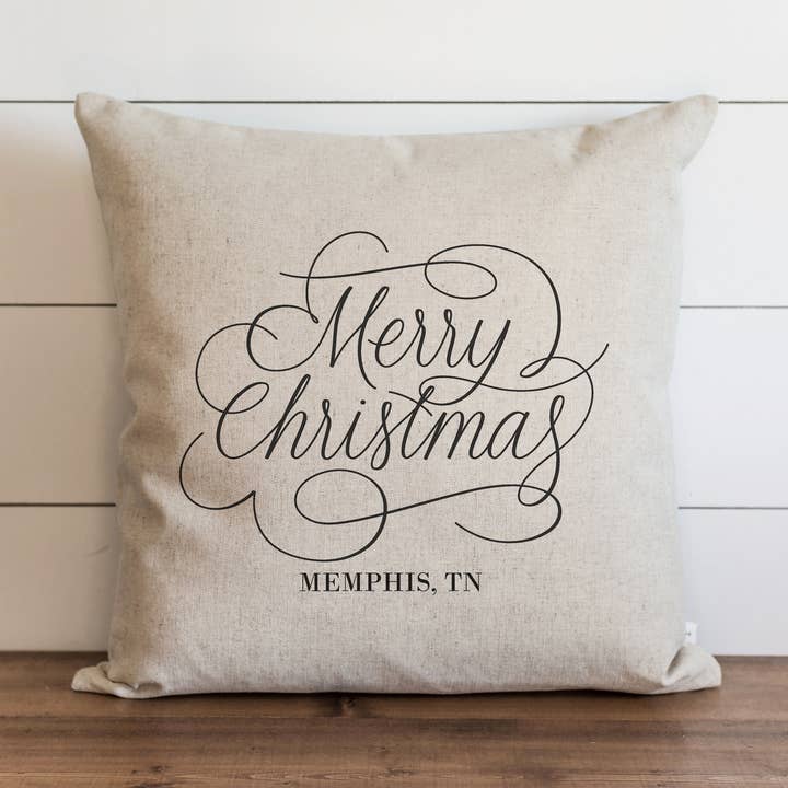 Porter Lane Home - Wholesale Throw Pillow Cover - Merry Christmas Custom Pillow Cover