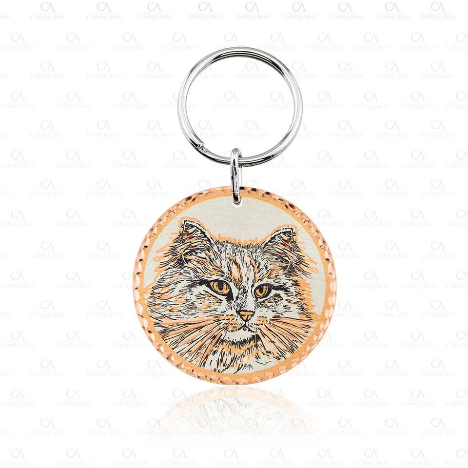 COPPER ARTS INC. – Großhandel Schlüsselanhänger – Unisex – KC 26 Cat Schlüsselanhänger KC-260