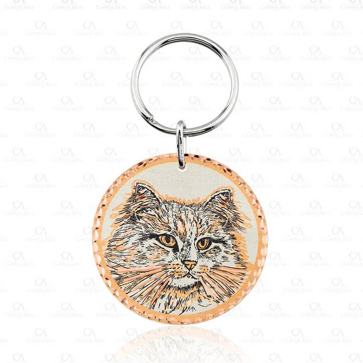 COPPER ARTS INC. – Großhandel Schlüsselanhänger – Unisex – KC 26 Cat Schlüsselanhänger KC-260