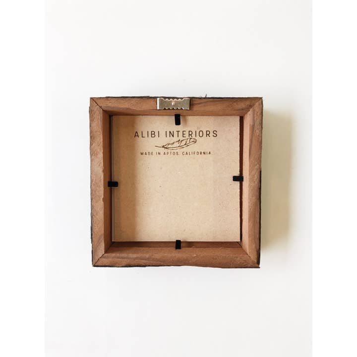 Alibi Interiors - Wholesale Picture Frame - 4" x 4" Reclaimed Wood Gallery Frame