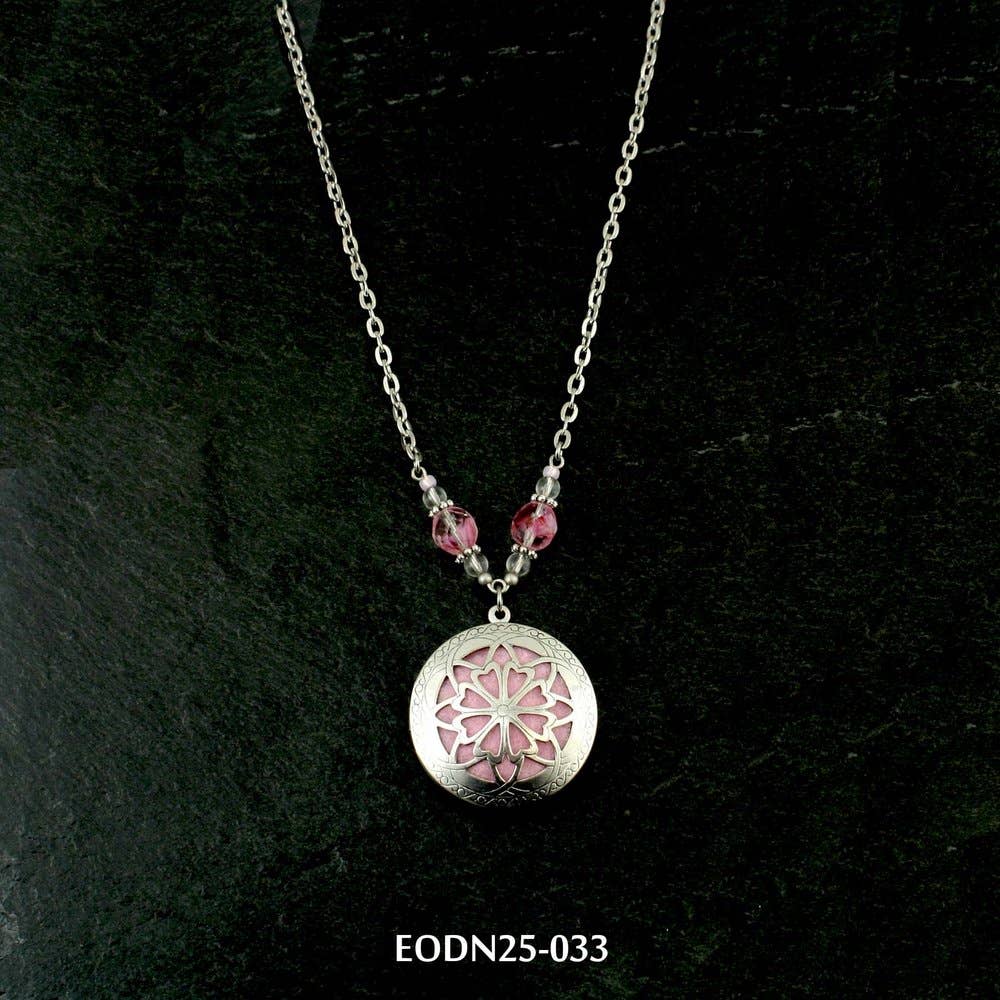 AAOTE - Wholesale Aromatherapy Necklace - Aromatherapy Locket Essential Oil Diffuser Necklaces on Beaded Chain 10