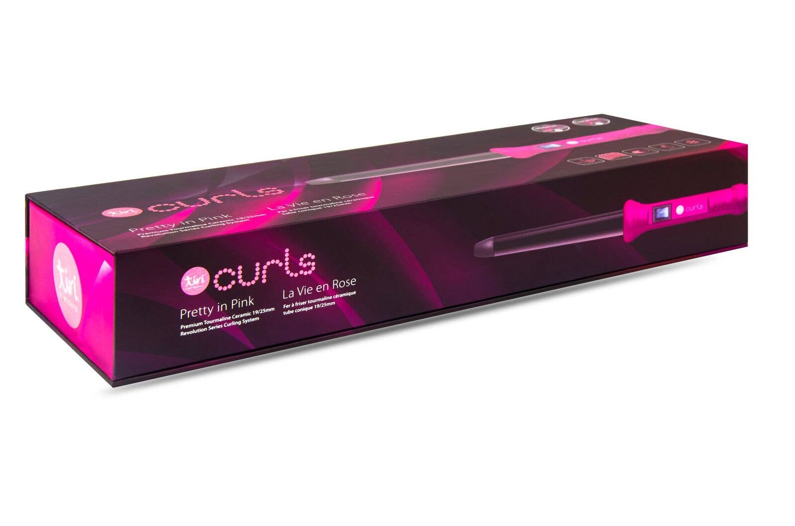 Tiri Pro - Vendita all'ingrosso Ferri per arricciatura/Arricciacapelli - Ferro arricciacapelli senza clip Revolution da 19 mm/25 mm con guanto termico2