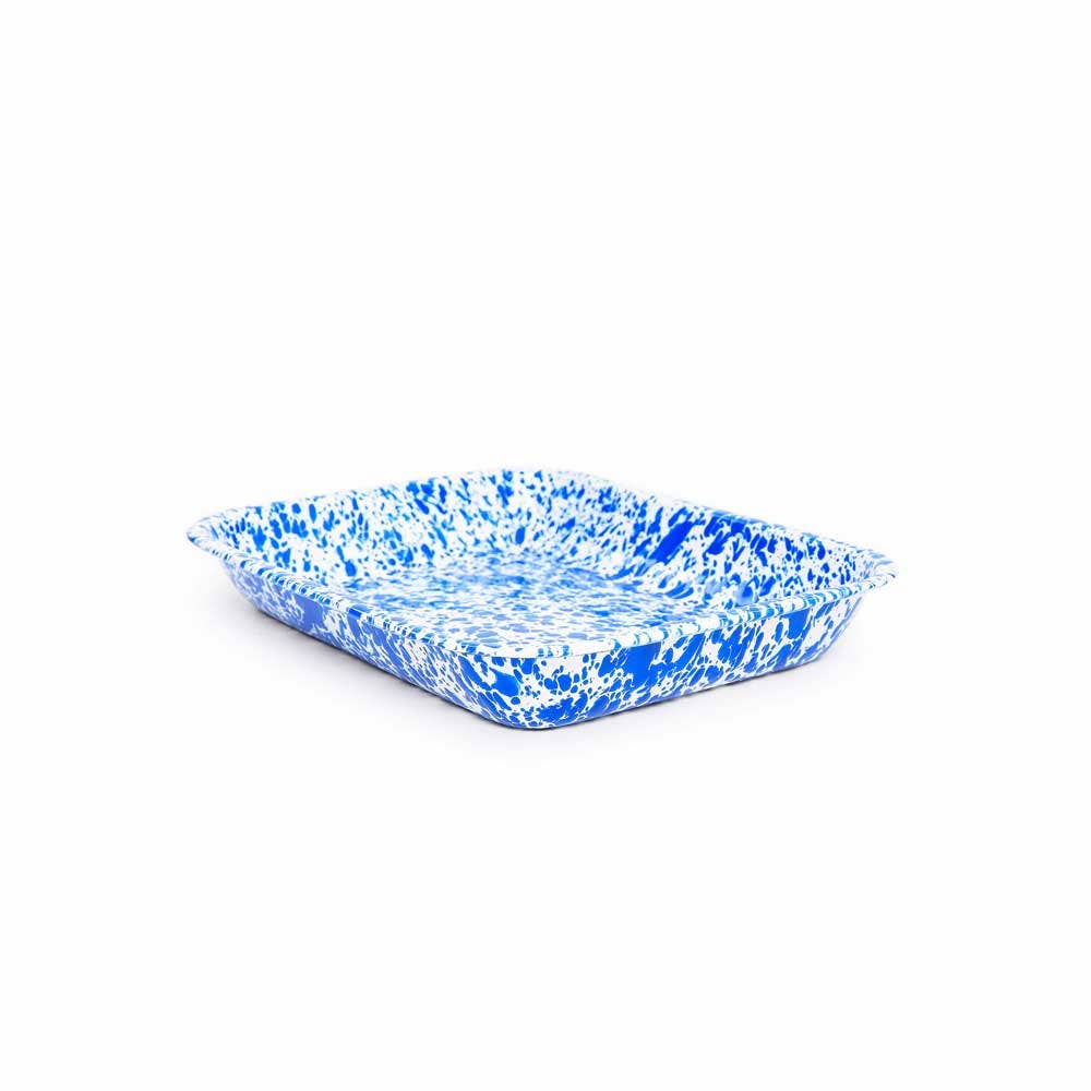 Crow Canyon Home - Wholesale Baking Dish - Splatter Enamelware Large Open Roaster0