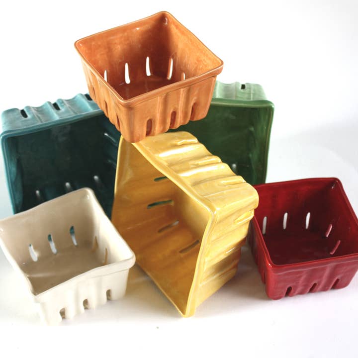 From Donna's Hands - Wholesale Basket - Large Ceramic Berry Baskets3