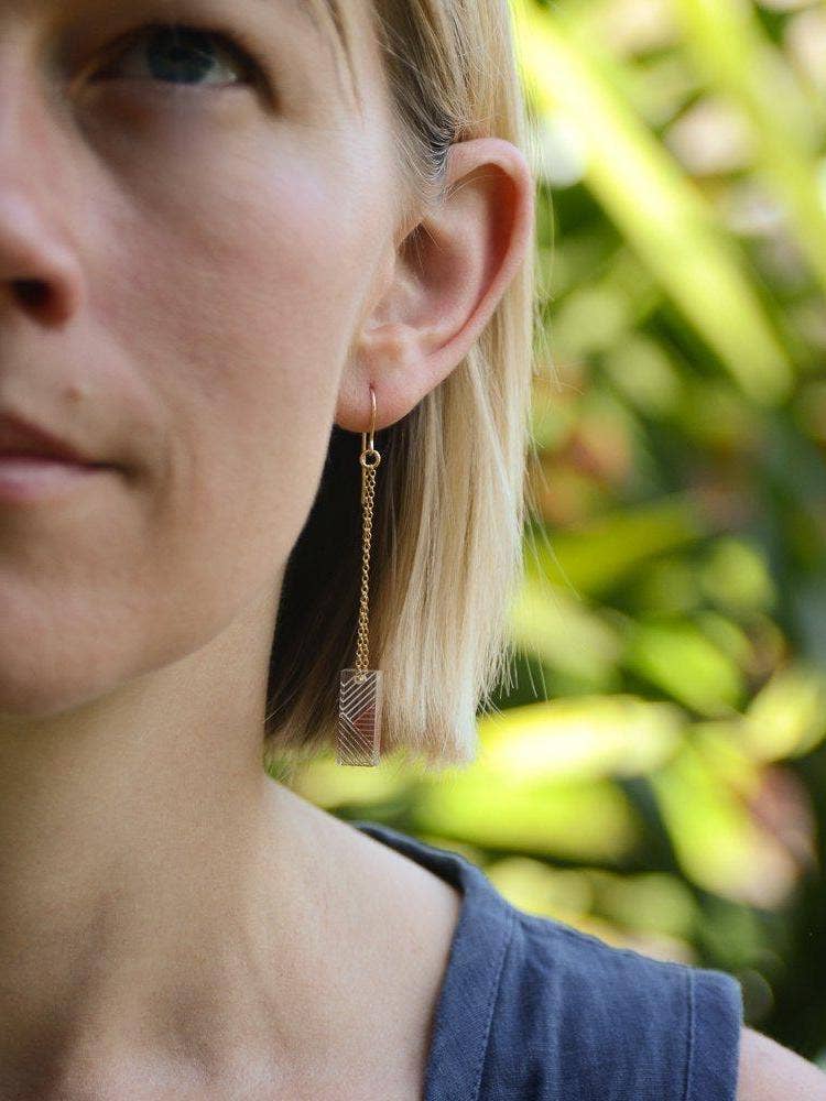 Bird of Virtue - Wholesale Dangle Earrings - Osa/Oda Earrings · Mis-matched Geometric Dangle Earring1