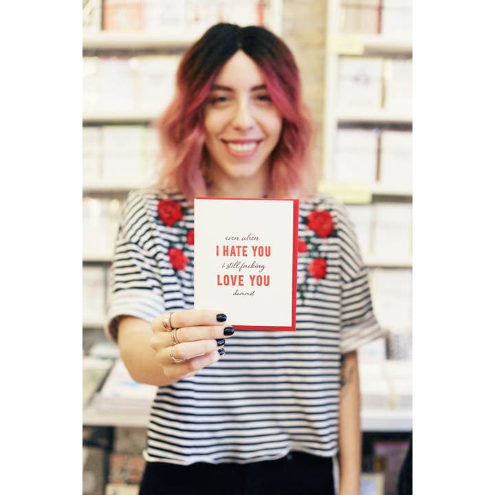 Steel Petal Press - Wholesale Love Card - Hate You, Love You - Love, Friendship and Valentine Anniversary Card4