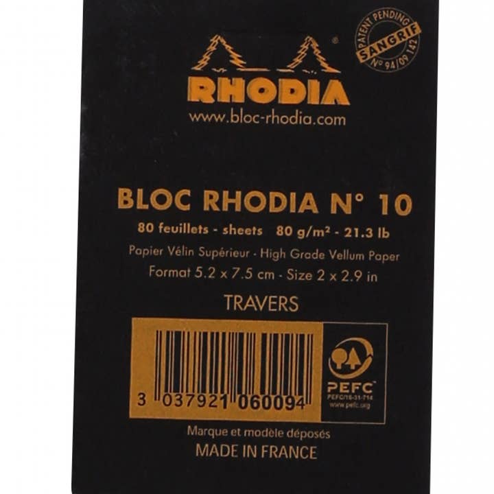 Exaclair - Wholesale Notepad - Rhodia Classic Notepad 2 x 3