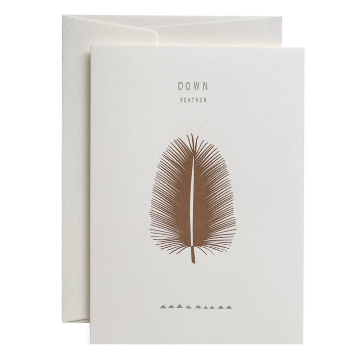 Down Feather Greeting Card for wholesale by pleased to meet GmbH