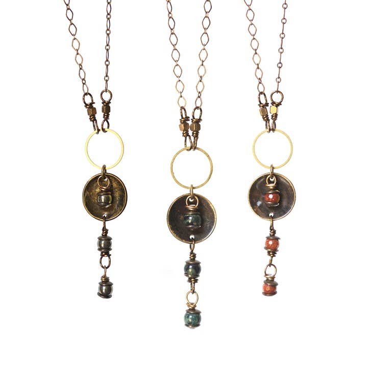 REMOVED BRAND - Wholesale Y-Neck/Lariat Necklace - Francesca Necklace | 20 Inch - Wire Wrapped Stone & Metal 0