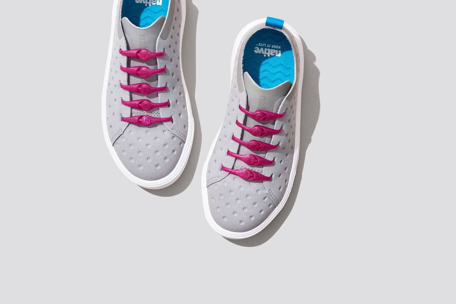 HICKIES - Wholesale Shoelaces - Kids & Baby - HICKIES Kids Glitter Pink1