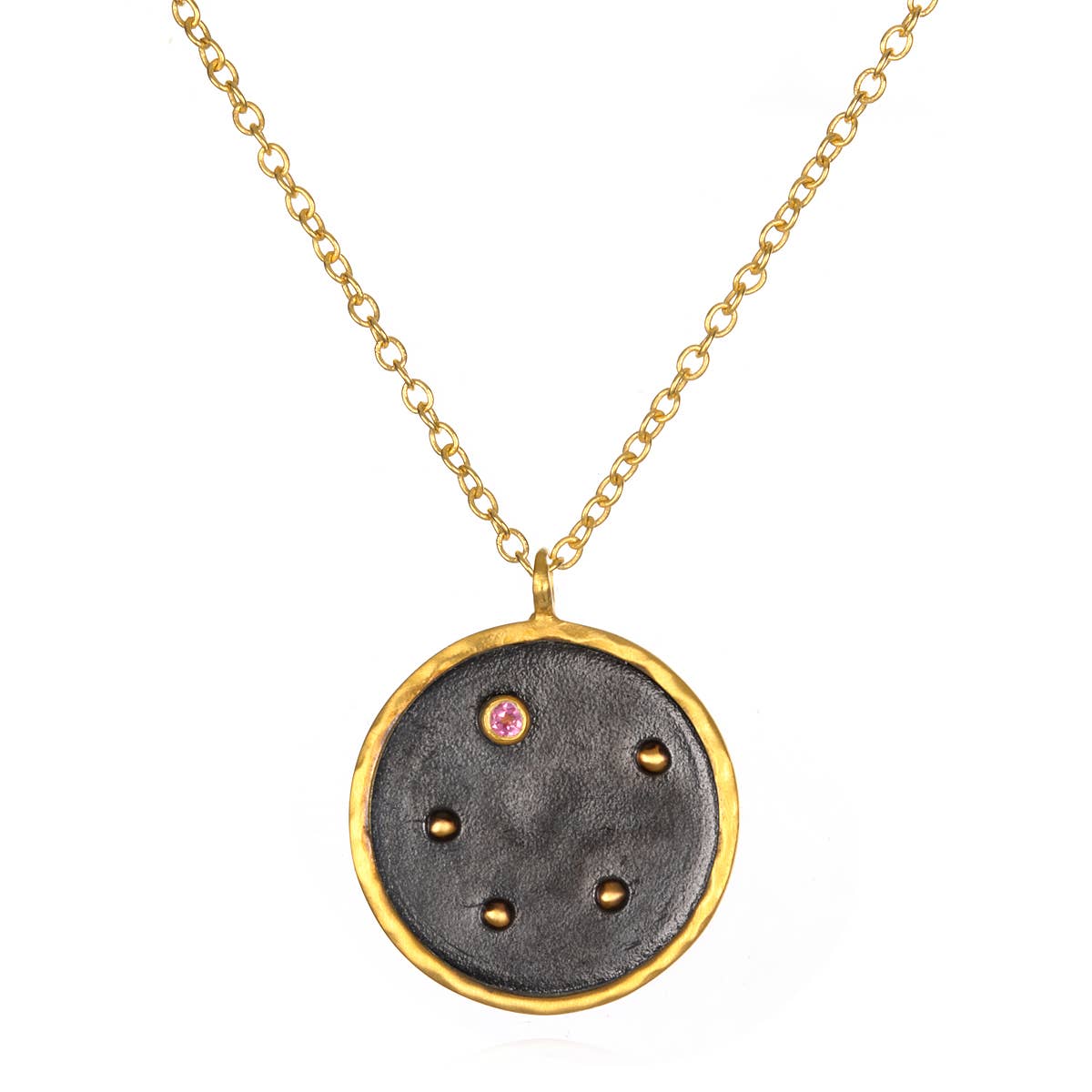Satya Jewelry - Wholesale Pendant/Charm Necklace - Gunmetal Zodiac Constellation Necklace 18" - SOLD INDIVIDUAL10