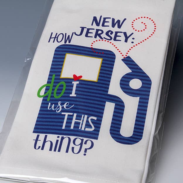 Whimsical New Jersey Towel for wholesale by Liane Fried Studio