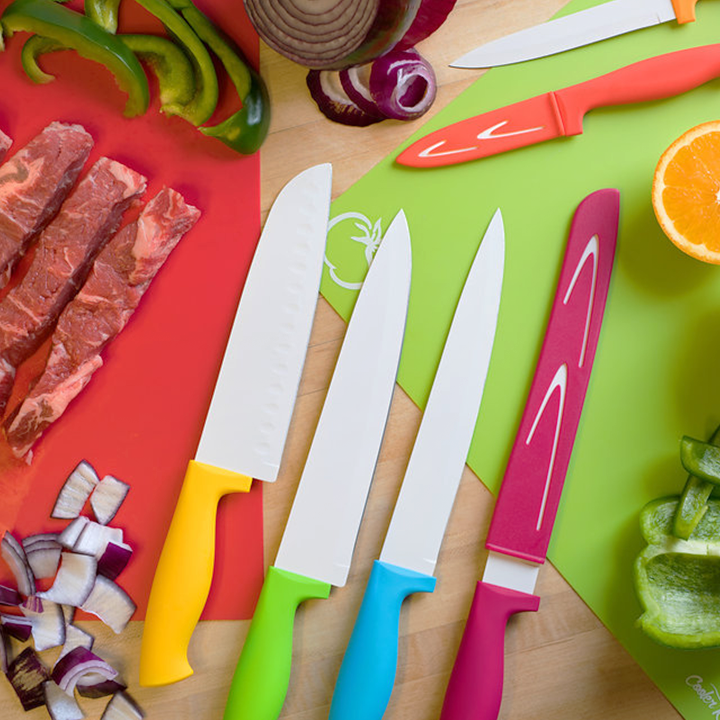 Zulay Kitchen Kids Knife Set - Yellow, Pink, Light Green, 3 - City Market