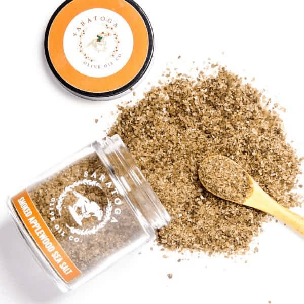 Smoked Applewood Exotic Sea Salt for wholesale by Saratoga Olive Oil Company