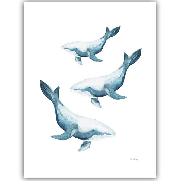 Papurino - Wholesale Art Print - Print: Whales0