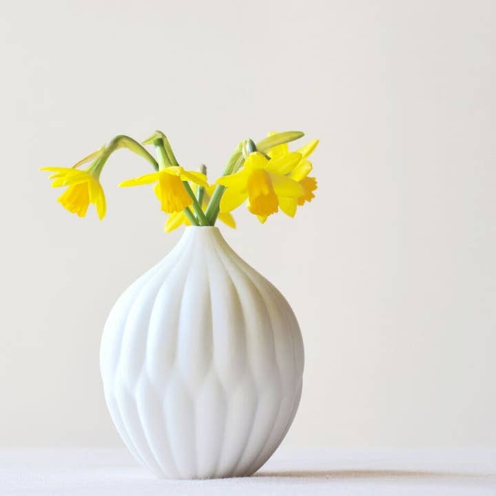 Textured Porcelain Vase - Petite for wholesale by Maia Ming Designs