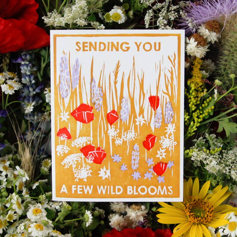 Heartell Press - Wholesale Friendship Card - Sending You Wild Blooms Friendship Card1