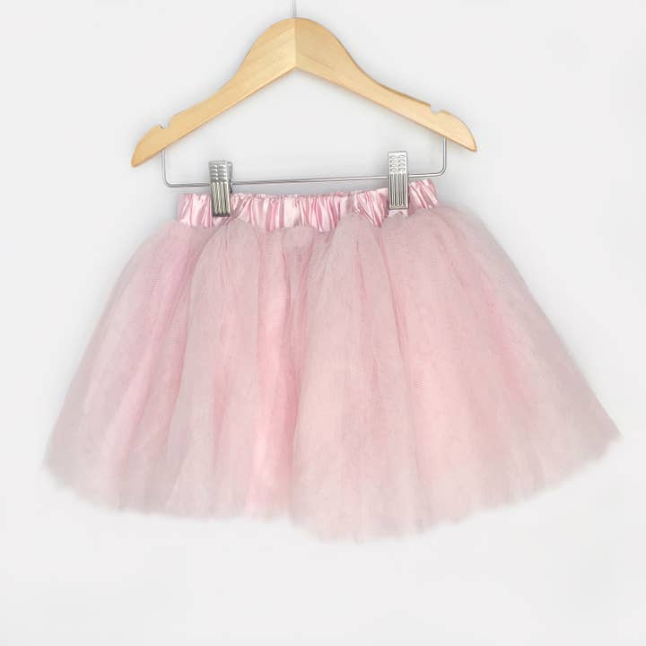 Light Pink Knee Length Tulle Skirt for wholesale by Carken Design